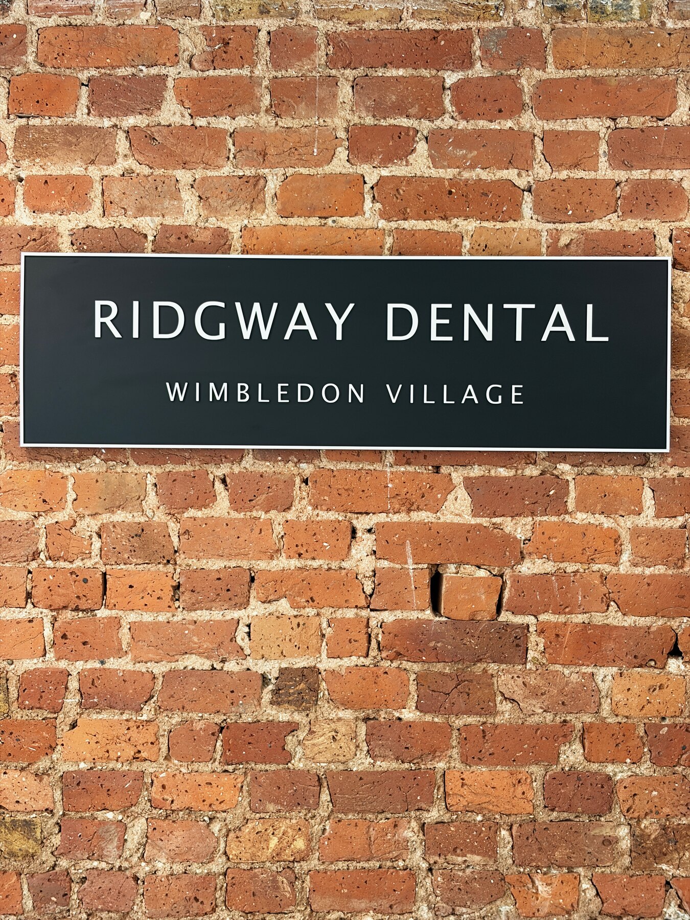 The Ridgway Dental sign on Ridgway, Wimbledon Village